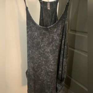 Free People Charcoal Sleeveless Dress with Pockets